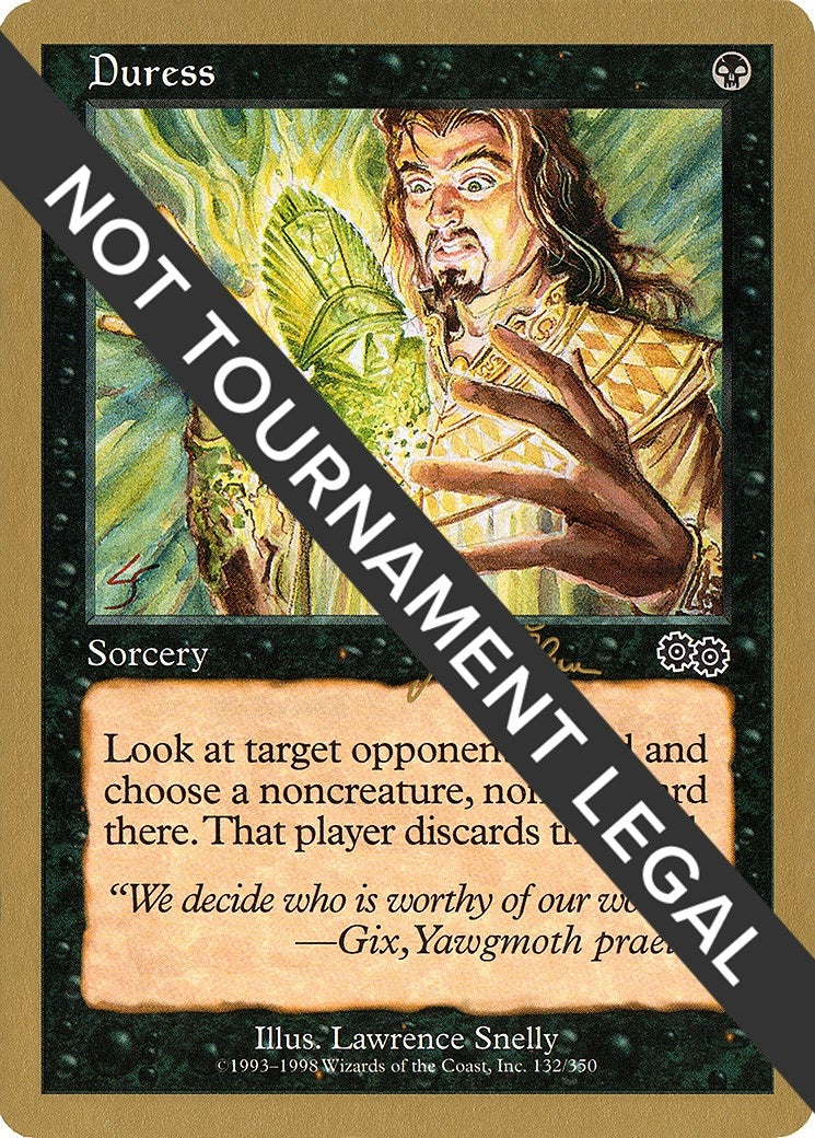 Image for Duress - 1999 Jakub Slemr (USG) (WCD) - Magic: The Gathering