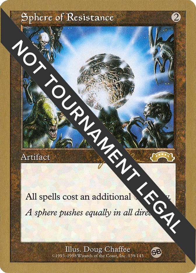 Image for Sphere of Resistance - 1999 Jakub Slemr (EXO) (SB) (WCD) - Magic: The Gathering