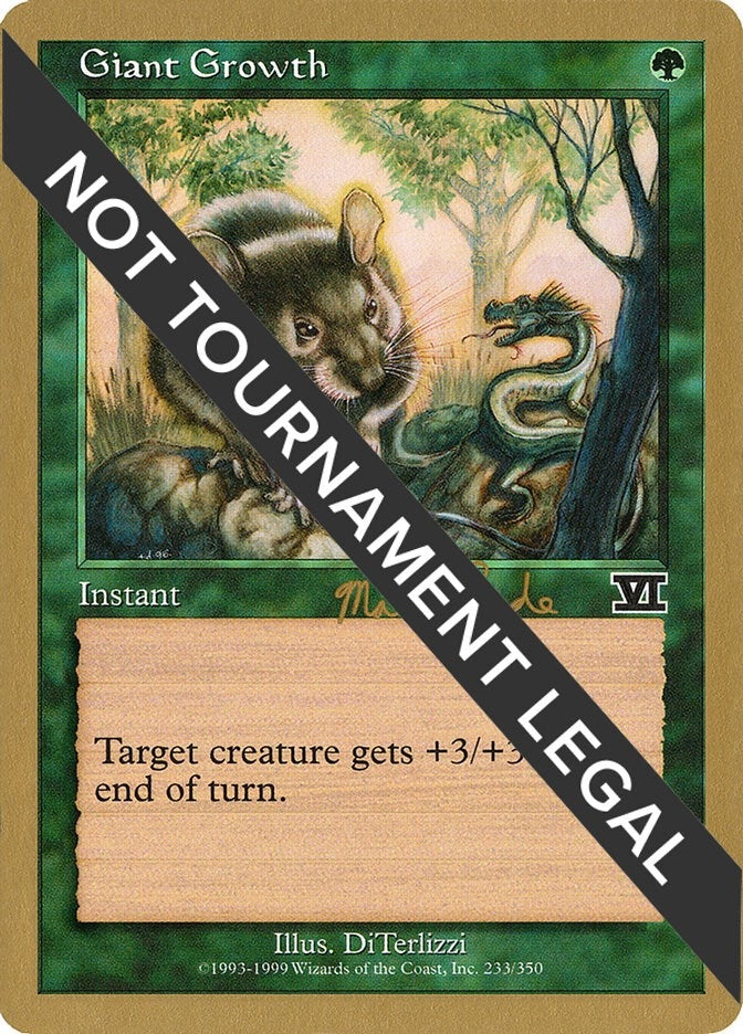Image for Giant Growth - 1999 Matt Linde (6ED) - Magic: The Gathering