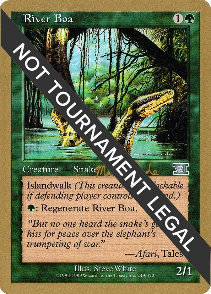 Image for River Boa - 1999 Matt Linde (6ED) (WCD) - Magic: The Gathering