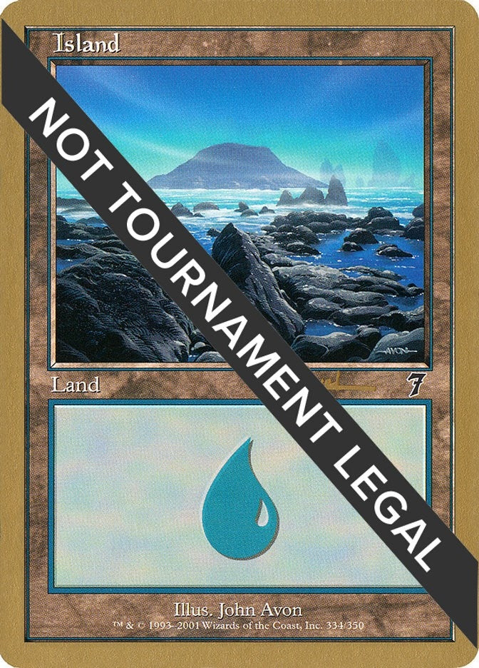 Image for Island (334) - 2001 Alex Borteh (7ED) (WCD) - Magic: The Gathering