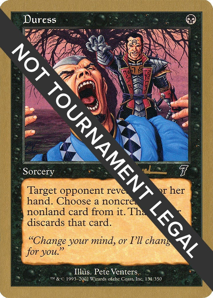Image for Duress - 2001 Antoine Ruel (7ED) - Magic: The Gathering