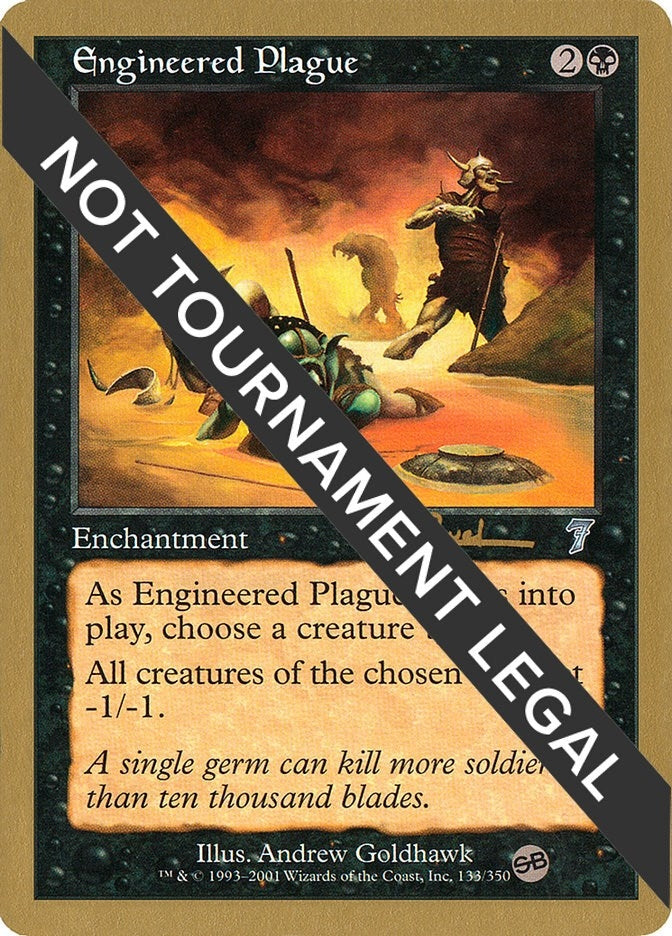 Image for Engineered Plague - 2001 Antoine Ruel (7ED) (SB) (WCD) - Magic: The Gathering