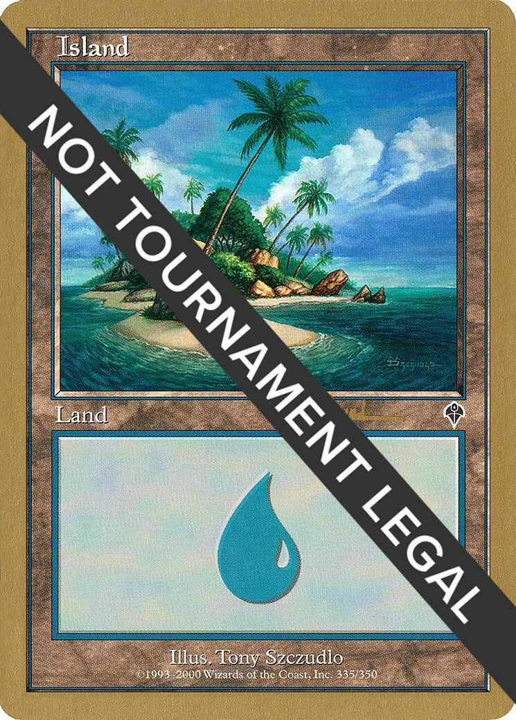 Image for Island (335) - 2001 Antoine Ruel (INV) (WCD) - Magic: The Gathering