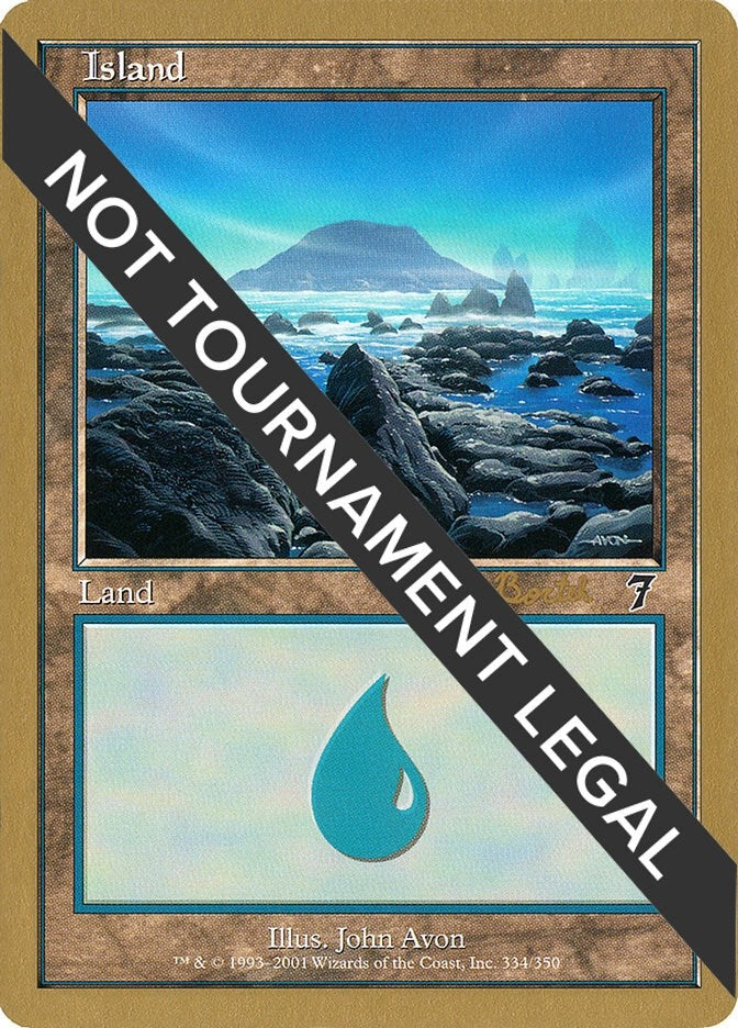 Image for Island (334) - 2001 Antoine Ruel (7ED) (WCD) - Magic: The Gathering