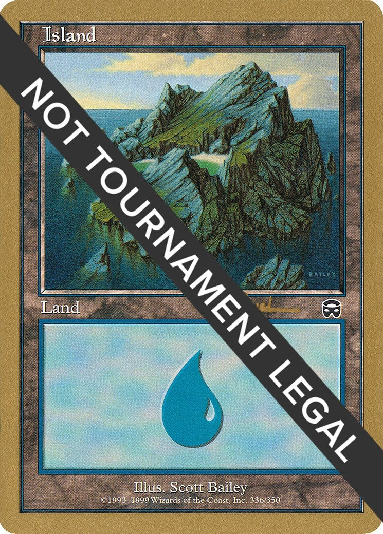 Image for Island (336) - 2001 Antoine Ruel (MMQ) (WCD) - Magic: The Gathering