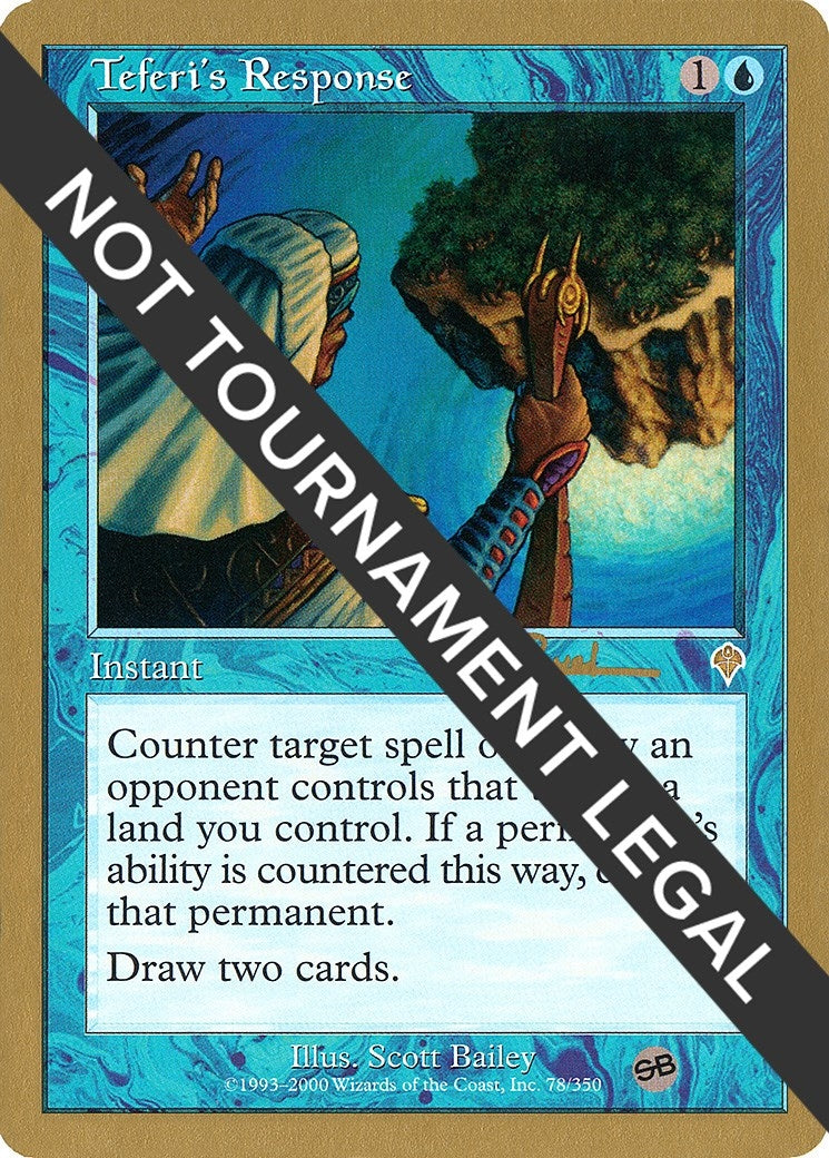 Image for Teferi's Response - 2001 Antoine Ruel (INV) (SB) (WCD) - Magic: The Gathering