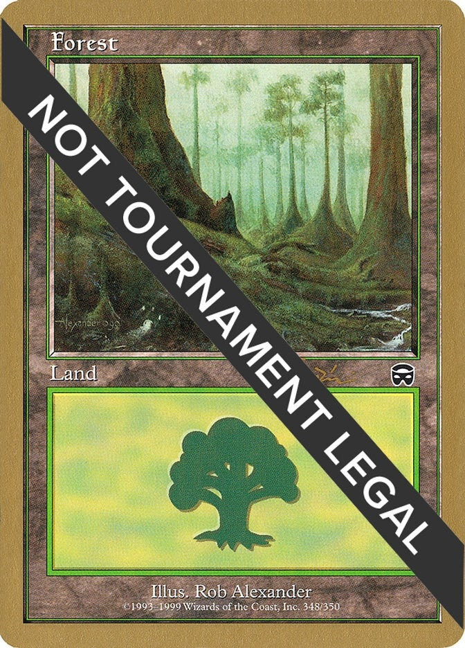 Image for Forest (348) - 2001 Jan Tomcani (MMQ) - Magic: The Gathering