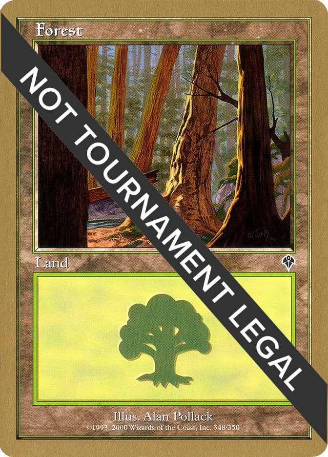 Image for Forest (348) - 2001 Jan Tomcani (INV) (WCD) - Magic: The Gathering