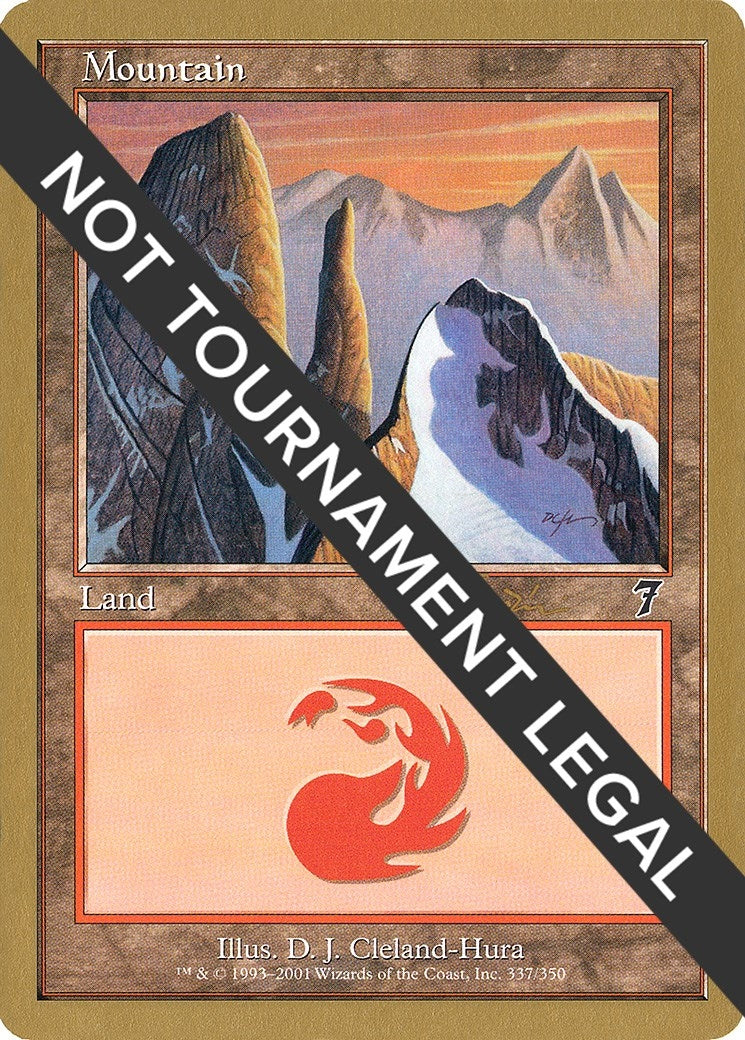 Image for Mountain (337) - 2001 Jan Tomcani (7ED) (WCD) - Magic: The Gathering