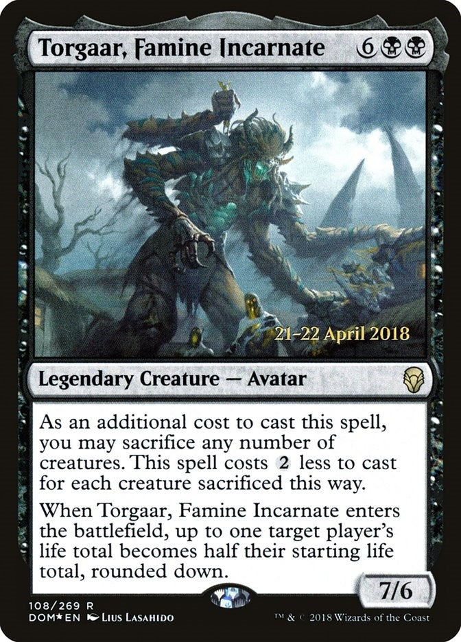 Image for Torgaar, Famine Incarnate (108) - Magic: The Gathering