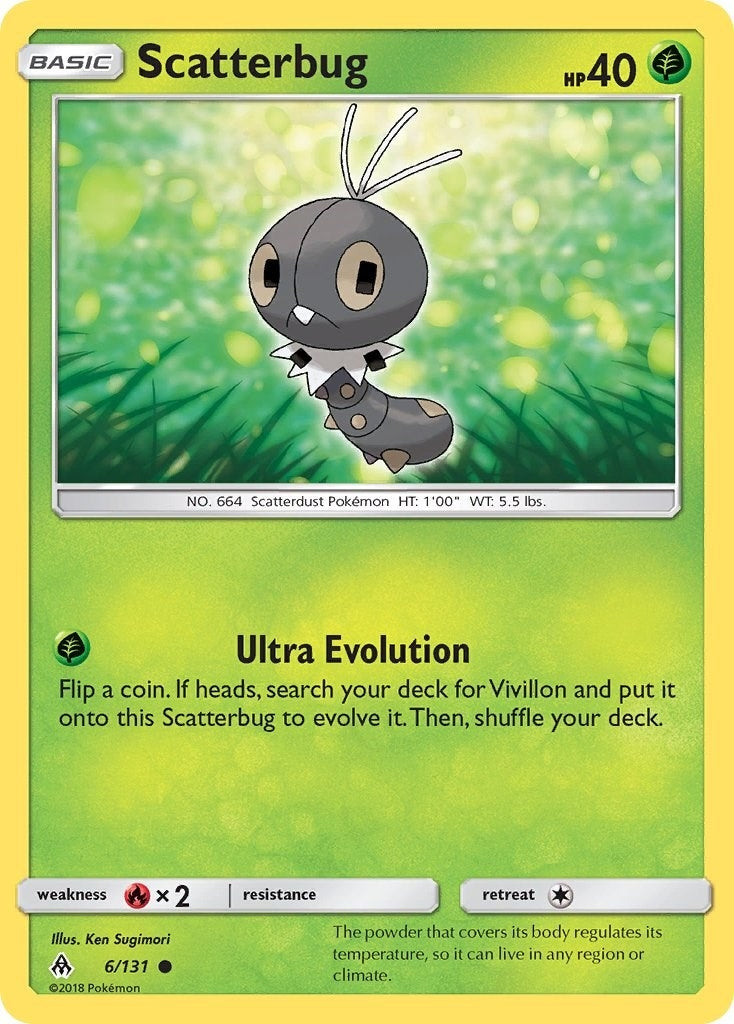 Image for Scatterbug (6) (6/131) (SM06) - Pokemon
