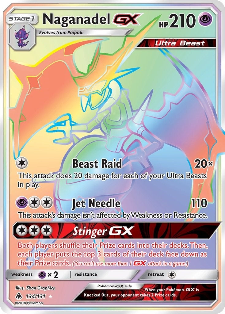 Image for Naganadel GX (Secret) (134/131) (SM06) - Pokemon