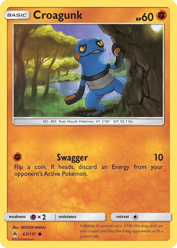 Image for Croagunk (63/131) (SM06) - Pokemon