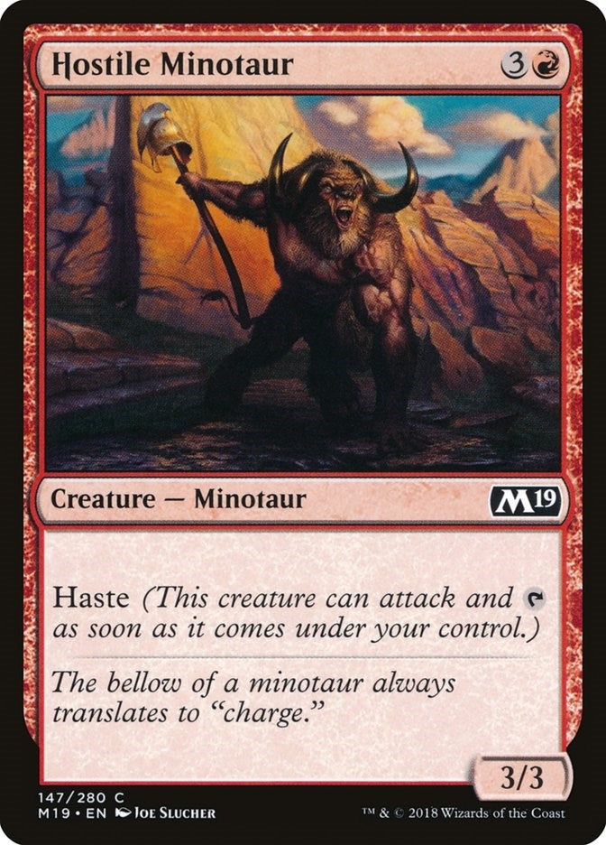 Image for Hostile Minotaur (147) - Magic: The Gathering