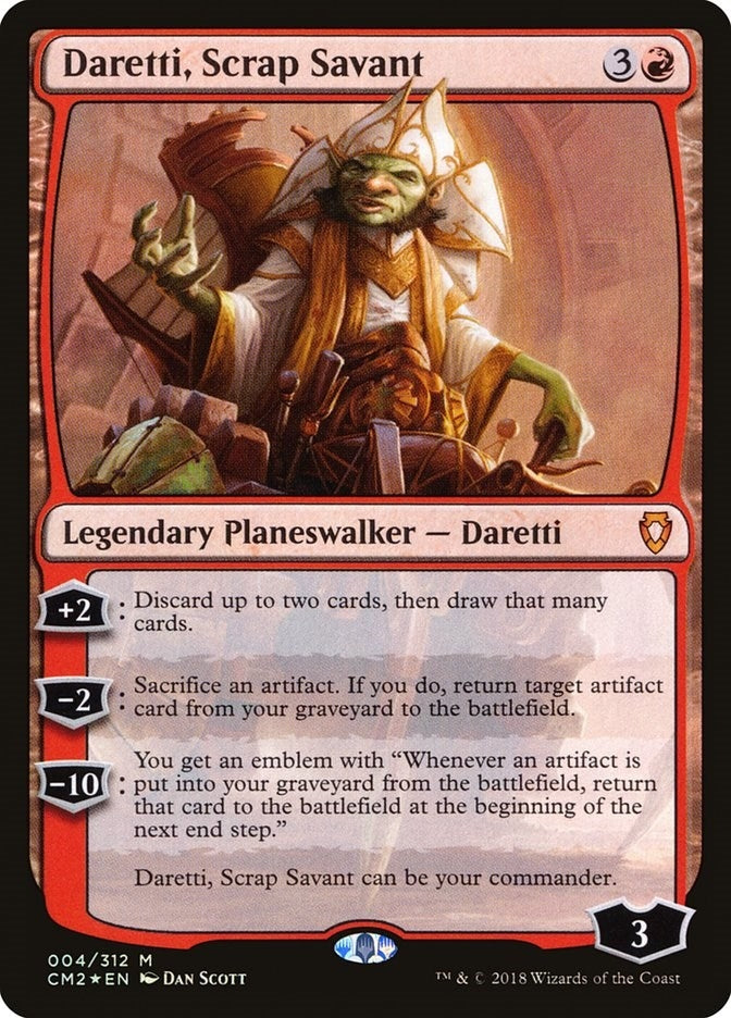 Image for Daretti, Scrap Savant (4) (CM2) - Magic: The Gathering