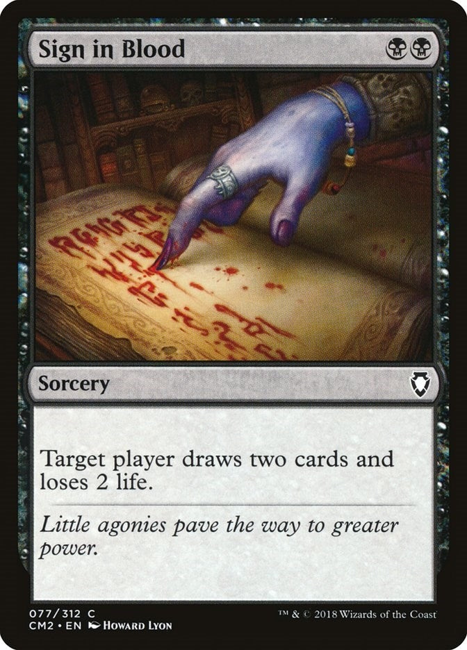 Image for Sign in Blood (77) - Magic: The Gathering