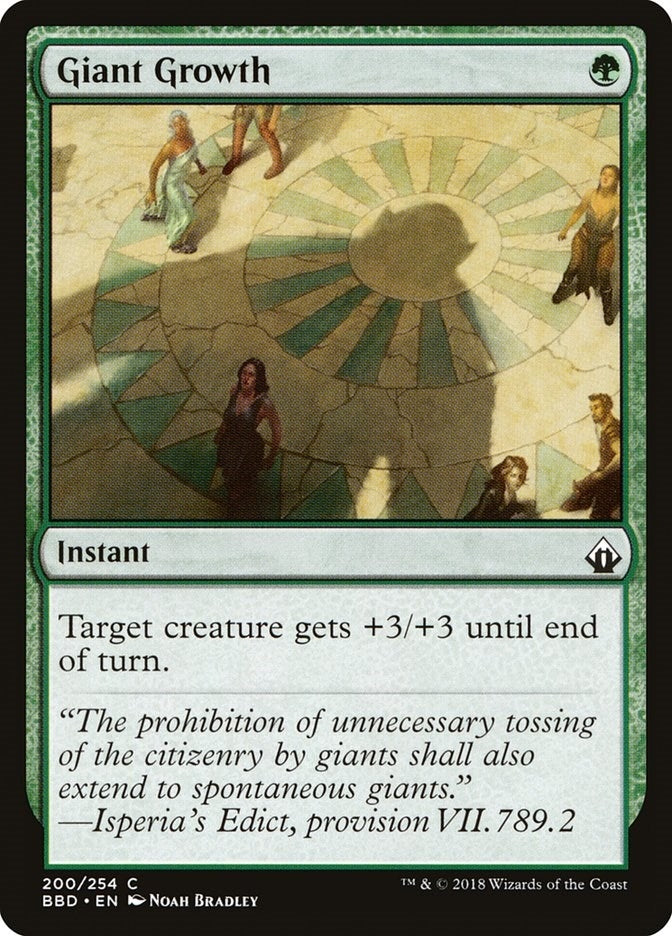 Image for Giant Growth (200) (BBD) - Magic: The Gathering