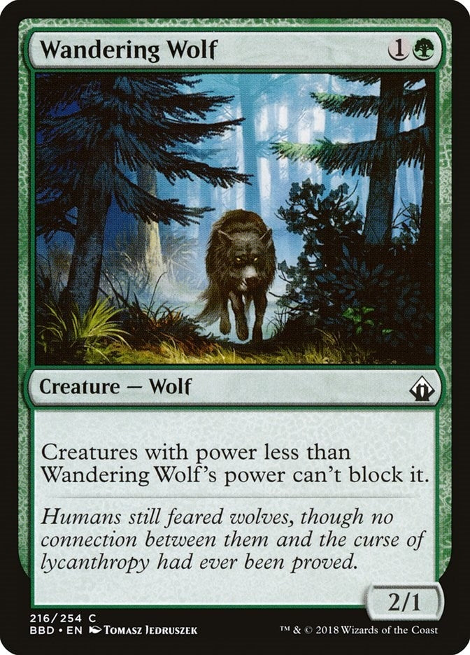 Image for Wandering Wolf (216) (BBD) - Magic: The Gathering