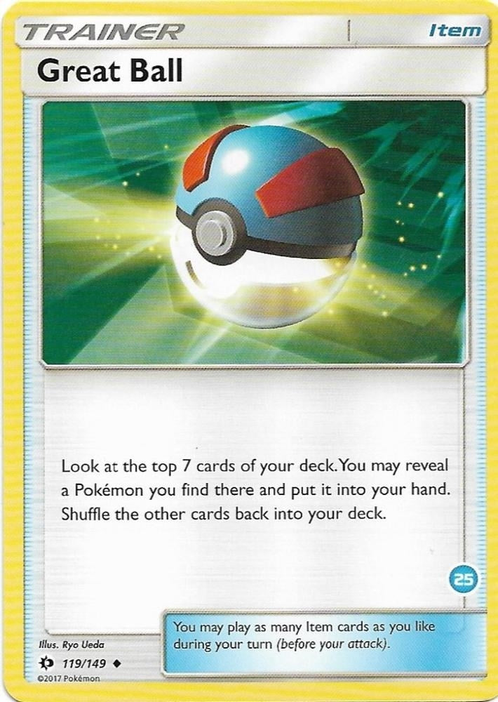 Image for Great Ball (25) (Alolan Ninetales Half-Deck) (119/149) (SMK2) - Pokemon