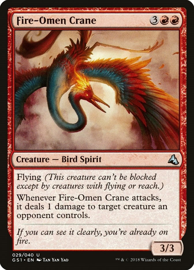 Image for Fire-Omen Crane (29) - Magic: The Gathering