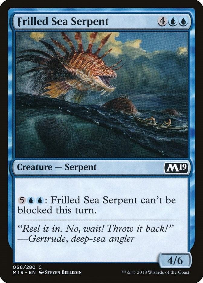 Image for Frilled Sea Serpent (56) - Magic: The Gathering