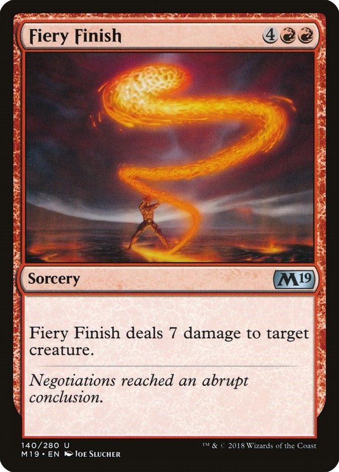 Image for Fiery Finish (140) - Magic: The Gathering