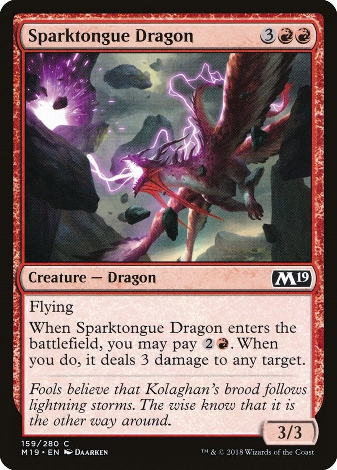 Image for Sparktongue Dragon (159) - Magic: The Gathering