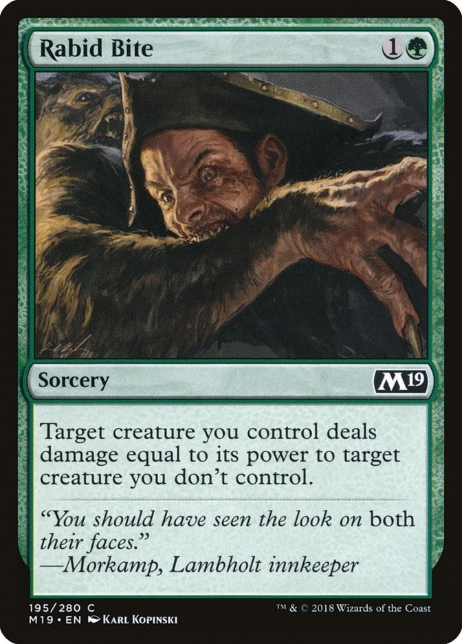 Image for Rabid Bite (195) - Magic: The Gathering