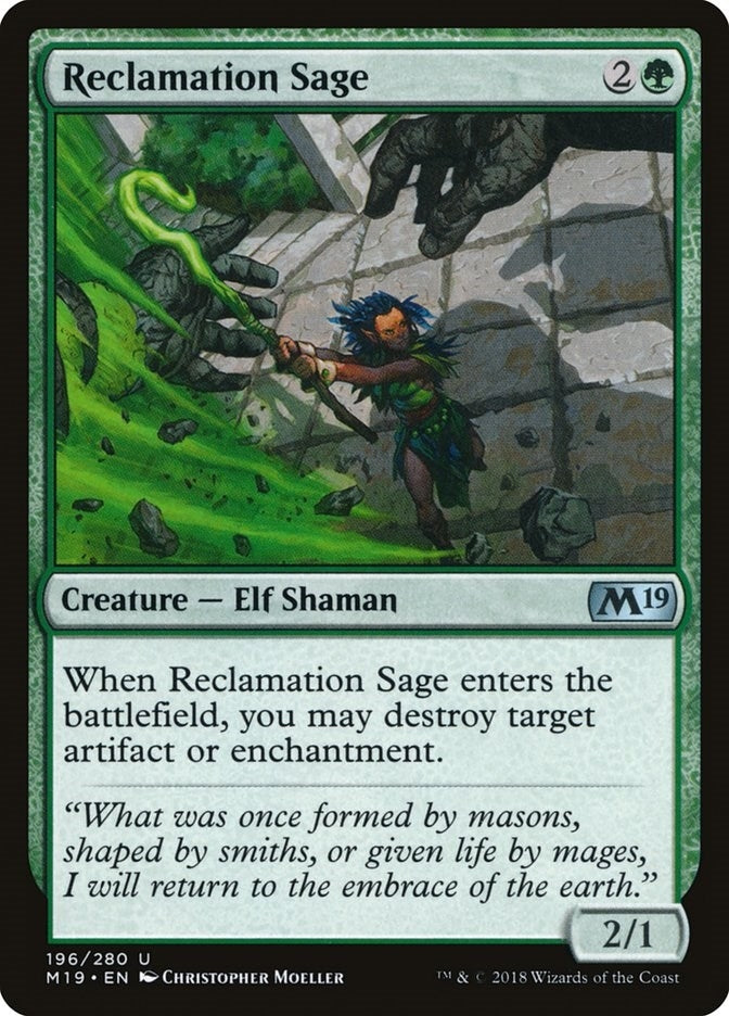 Image for Reclamation Sage (196) - Magic: The Gathering