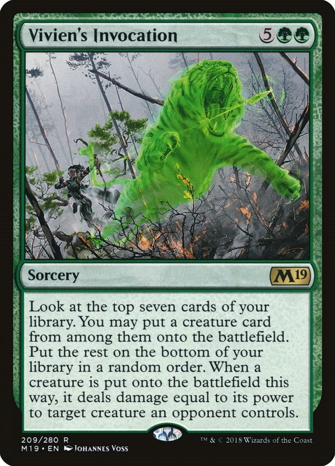 Image for Vivien's Invocation (209) (M19) - Magic: The Gathering