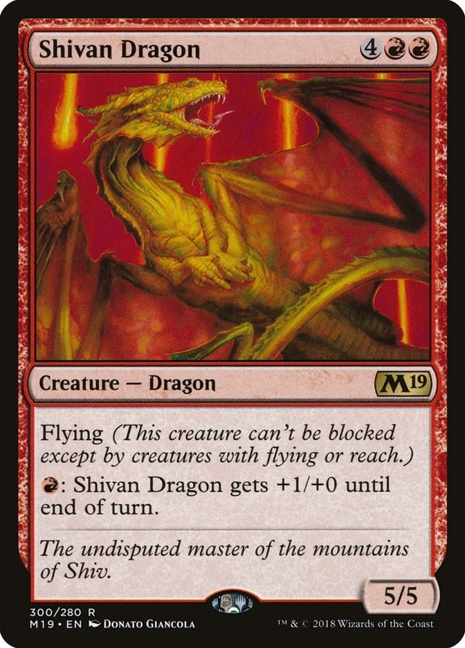 Image for Shivan Dragon (300) - Magic: The Gathering