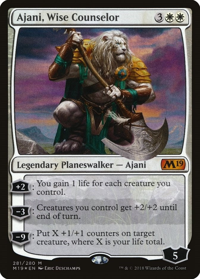Image for Ajani, Wise Counselor (281) (M19) - Magic: The Gathering