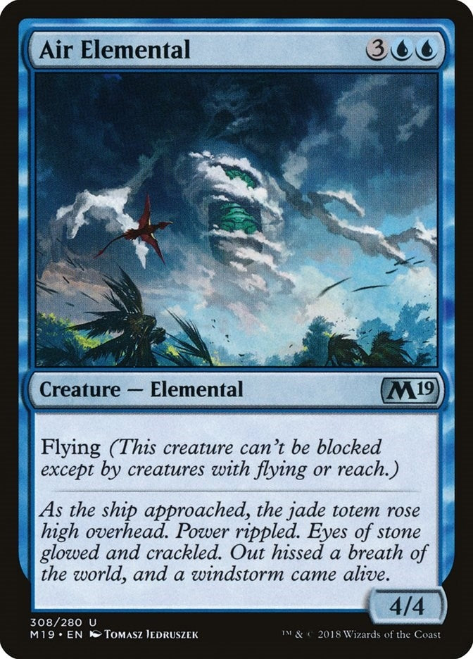 Image for Air Elemental (308) (M19) - Magic: The Gathering