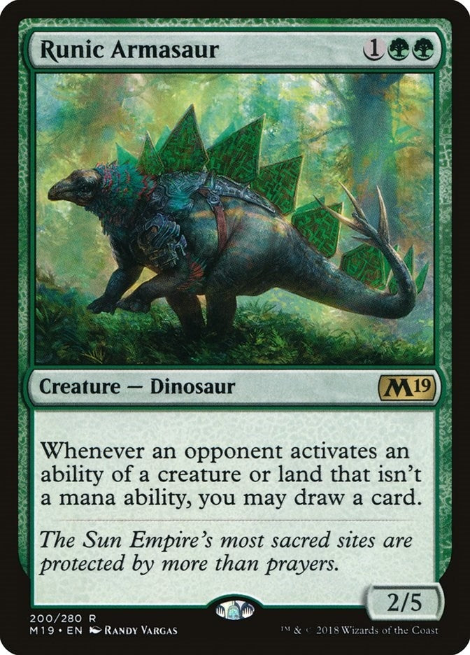 Image for Runic Armasaur (200) - Magic: The Gathering
