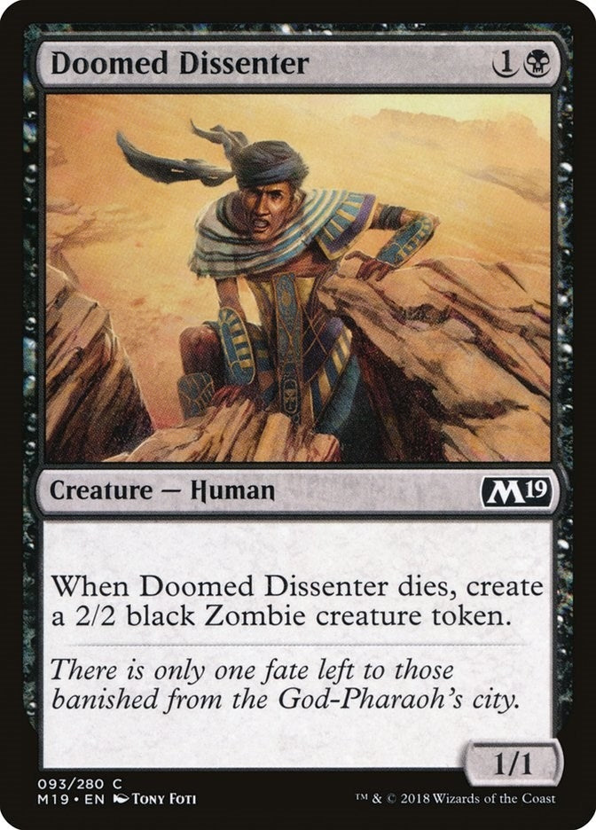 Image for Doomed Dissenter (93) - Magic: The Gathering