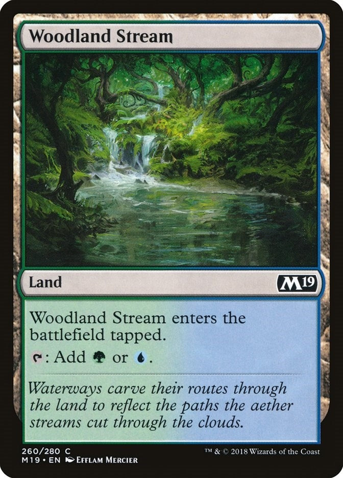 Image for Woodland Stream (260) (M19) - Magic: The Gathering