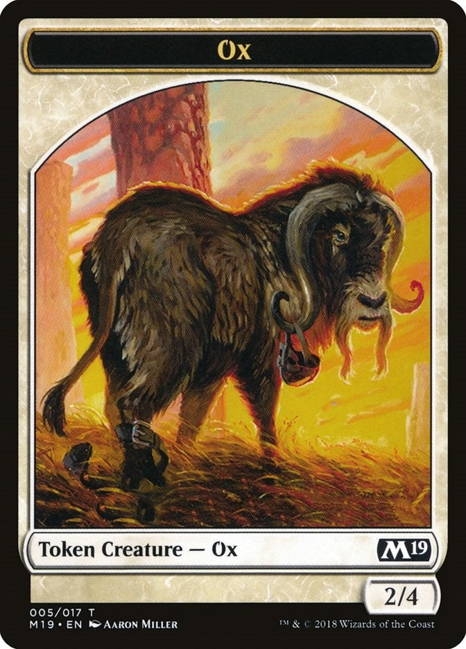 Image for Ox Token (5) - Magic: The Gathering
