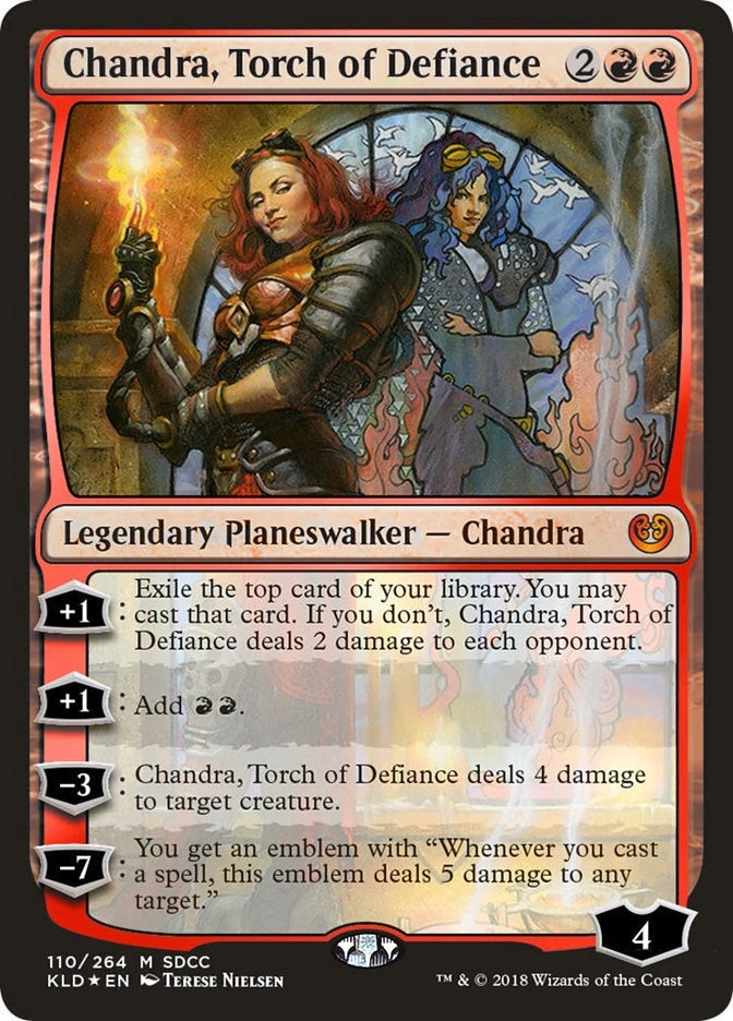 Image for Chandra, Torch of Defiance (SDCC 2018 Exclusive) (110) - Magic: The Gathering