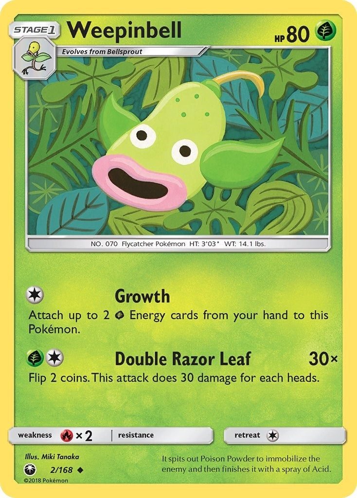 Image for Weepinbell (2/168) (CES) - Pokemon