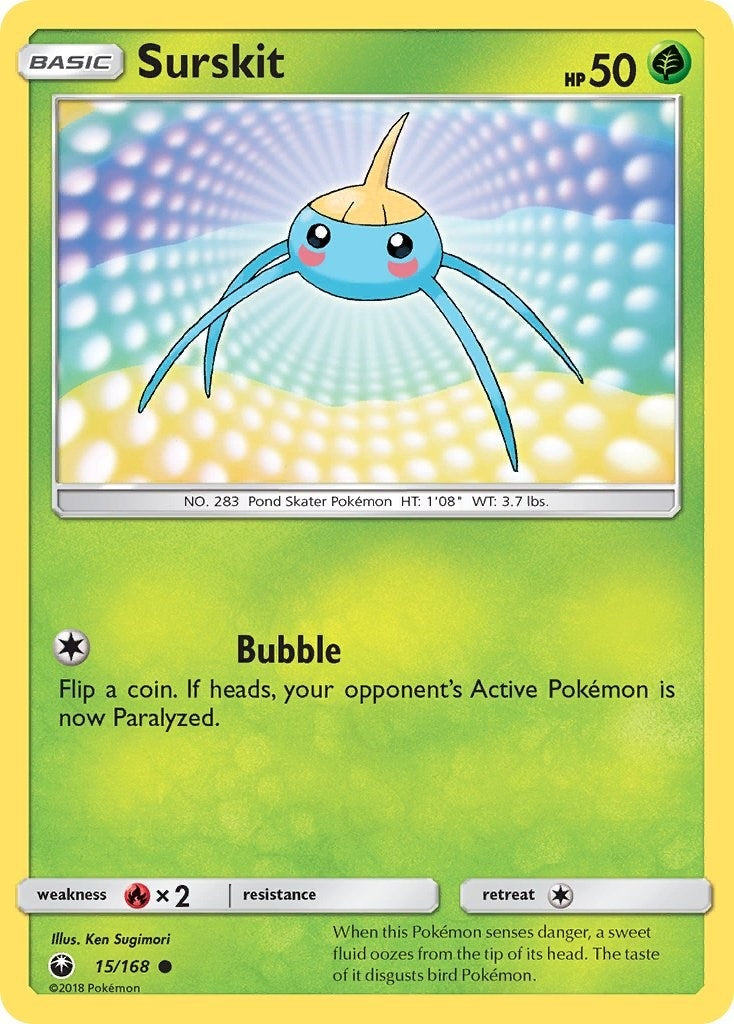 Image for Surskit (15/168) (CES) - Pokemon