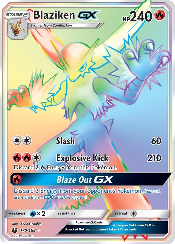 Image for Blaziken GX (Secret) (170/168) (CES) - Pokemon
