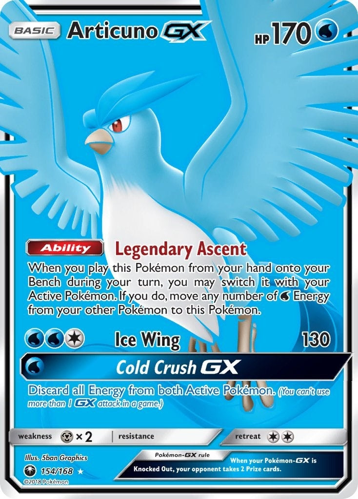 Image for Articuno GX (Full Art) (154/168) (CES) - Pokemon
