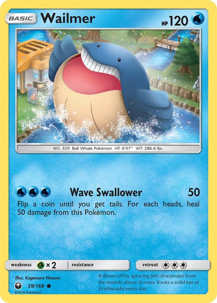 Image for Wailmer (39/168) (CES) - Pokemon