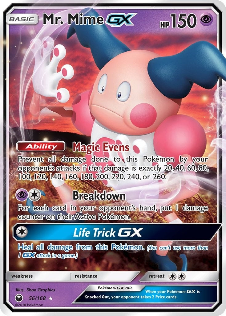 Image for Mr. Mime GX (56/168) (CES) - Pokemon