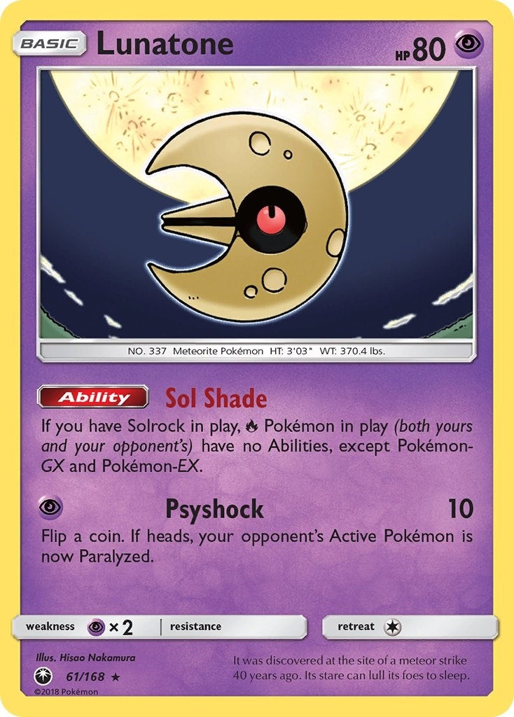 Image for Lunatone (61/168) (CES) - Pokemon