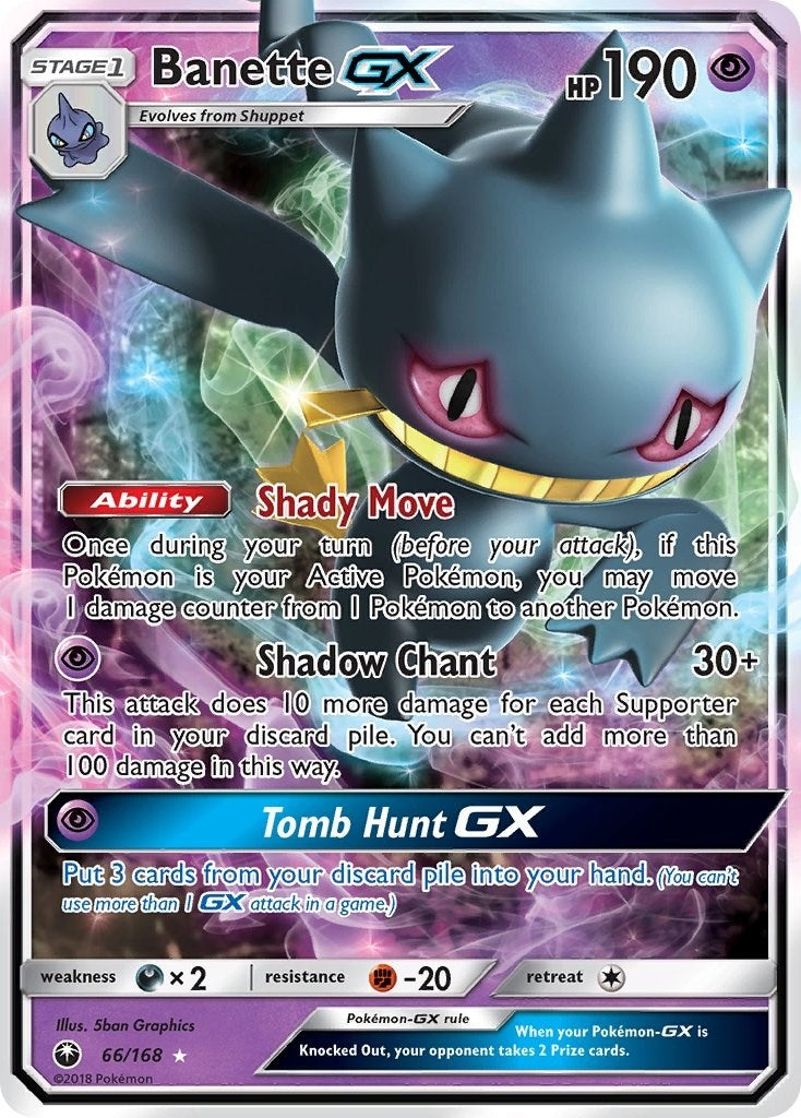 Image for Banette GX (66/168) (CES) - Pokemon