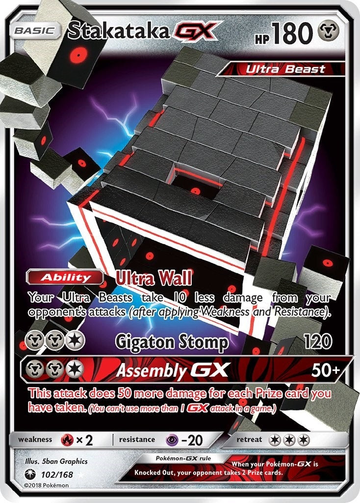 Image for Stakataka GX (102/168) (CES) - Pokemon
