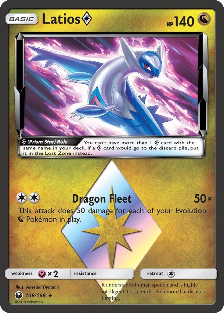 Image for Latios Prism Star (108/168) (CES) - Pokemon