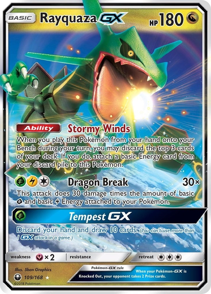 Image for Rayquaza GX (109/168) (CES) - Pokemon